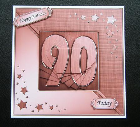 90th Metallic Age Quick Card with Twisted Pyramage by Charlie Angel
