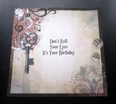 Don't Roll Your Eyes It's Your Birthday Insert by Charlie Angel
