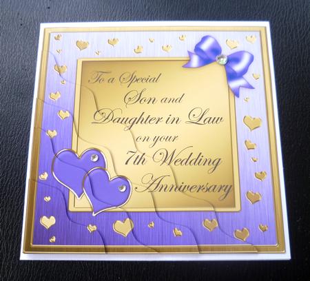 Son and Daughter in Law 7th Wedding Anniversary by Charlie Angel