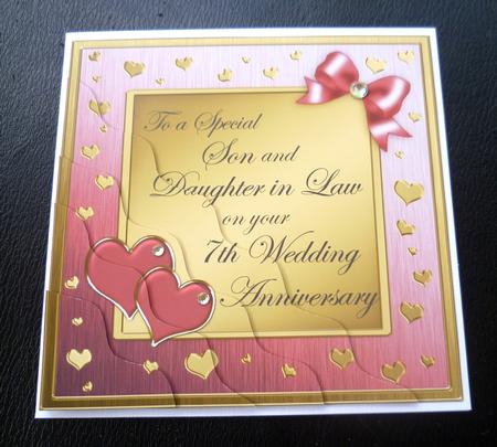 Son and Daughter in Law 7th Wedding Anniversary by Charlie Angel