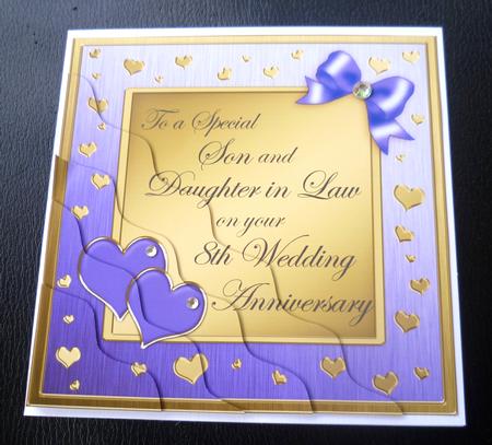 Son and Daughter in Law 8th Wedding Anniversary by Charlie Angel