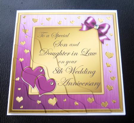 Son and Daughter in Law 8th Wedding Anniversary by Charlie Angel