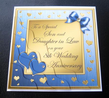 Son and Daughter in Law 8th Wedding Anniversary by Charlie Angel
