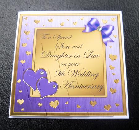 Son and Daughter in Law 9th Wedding Anniversary by Charlie Angel
