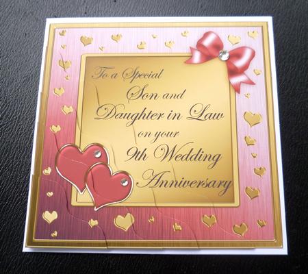 Son and Daughter in Law 9th Wedding Anniversary by Charlie Angel