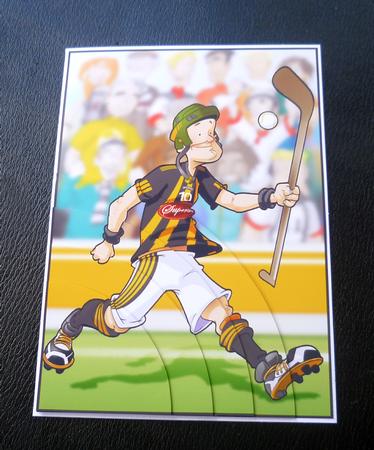 Hurling Dude A4 by Charlie Angel