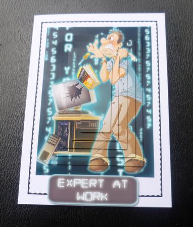 P.c. Repair Dude (blue) Pyramid by Charlie Angel