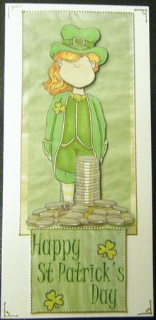 Good Luck Leprechaun Doodles with Coins by Charlie Angel