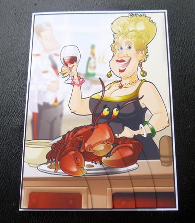 Rock Lobster Lady A4 by Charlie Angel