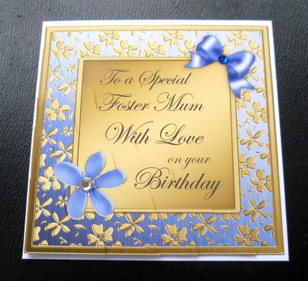 Floral Elegance Birthday Foster Mum Wavy Corner Side Stacker by Charlie Angel