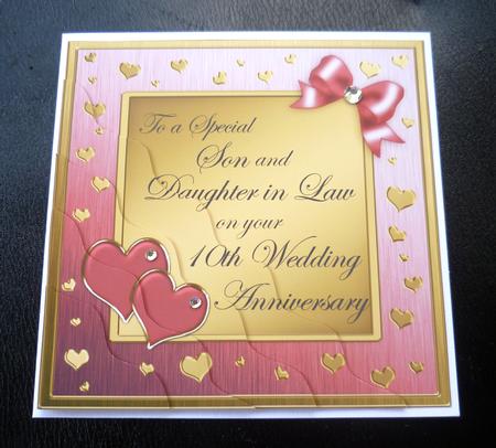 Son and Daughter in Law 10th Wedding Anniversary by Charlie Angel