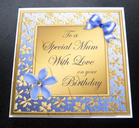 Floral Elegance Birthday Mum Wavy Corner Stacker by Charlie Angel