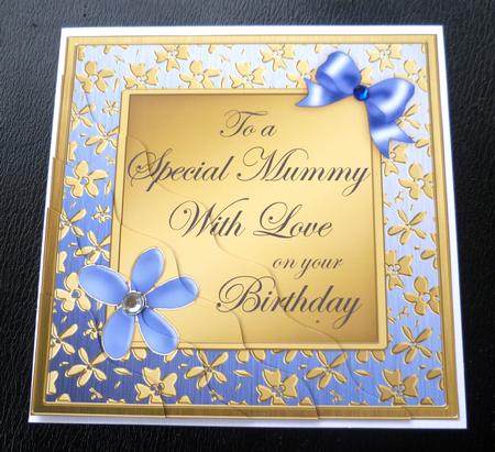 Floral Elegance Birthday Mummy Wavy Corner Stacker by Charlie Angel