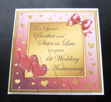 Brother and Sister in Law 1st Wedding Anniversary by Charlie Angel