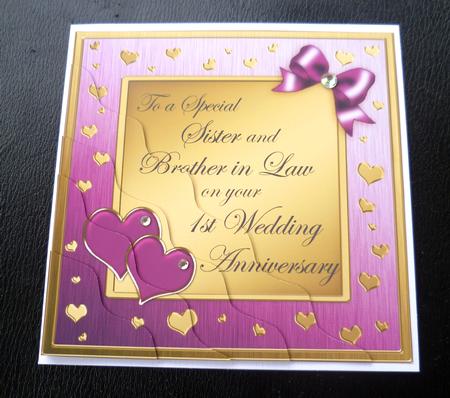 Sister and Brother in Law 1st Wedding Anniversary by Charlie Angel