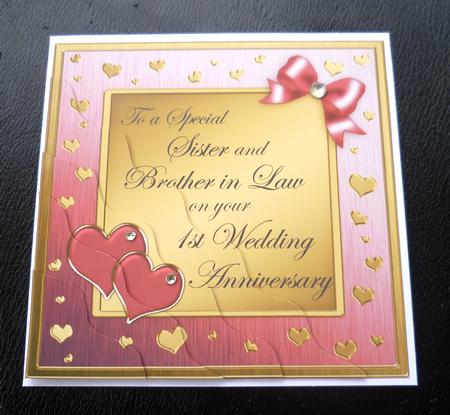 Sister and Brother in Law 1st Wedding Anniversary by Charlie Angel
