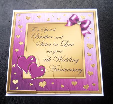 Brother and Sister in Law 4th Wedding Anniversary by Charlie Angel