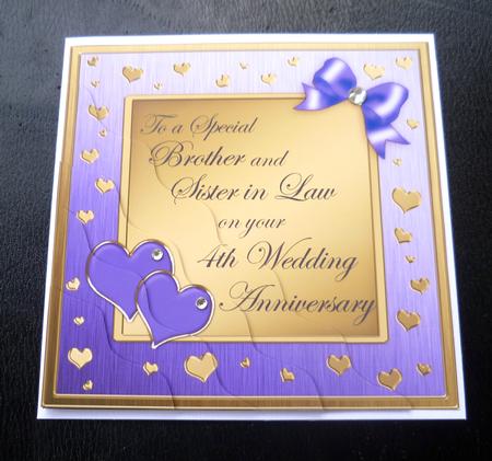 Brother and Sister in Law 4th Wedding Anniversary by Charlie Angel