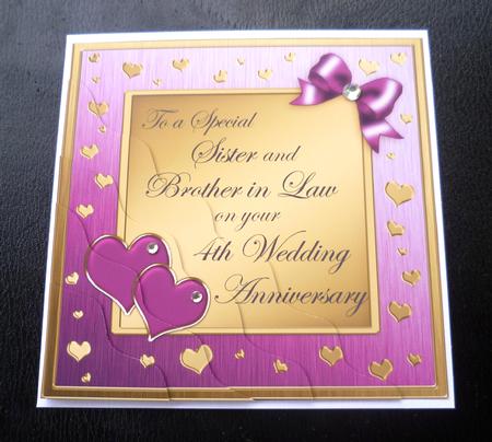 Sister and Brother in Law 4th Wedding Anniversary by Charlie Angel