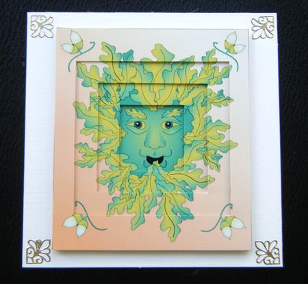 Green Man Inverted Stacker by Charlie Angel