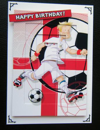 Football Dude England Inverted Pyramid. by Charlie Angel