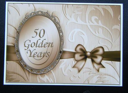 A5 Elegant Metallic Greeting Quick Card with Pyramage by Charlie Angel