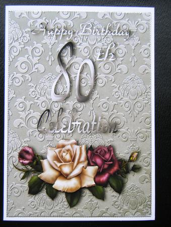 Celebration Card - 80th by Charlie Angel