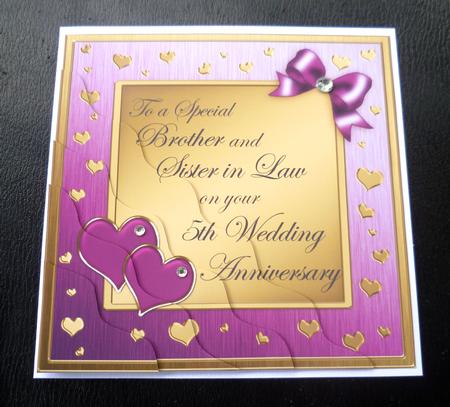 Brother and Sister in Law 5th Wedding Anniversary by Charlie Angel