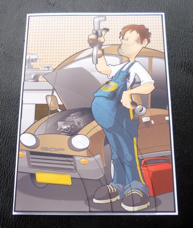 Mechanic Dude A4 by Charlie Angel