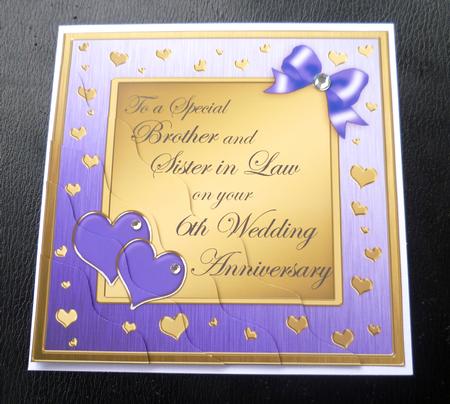 Brother and Sister in Law 6th Wedding Anniversary by Charlie Angel