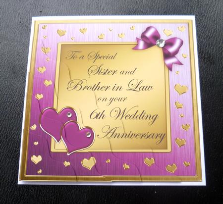 Sister and Brother in Law 6th Wedding Anniversary by Charlie Angel