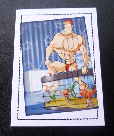 Practice Swimming Dude Pyramid by Charlie Angel