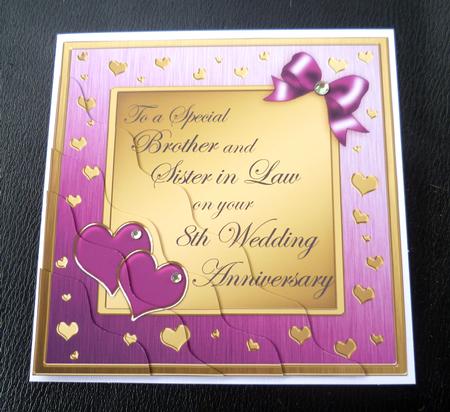 Brother and Sister in Law 8th Wedding Anniversary by Charlie Angel