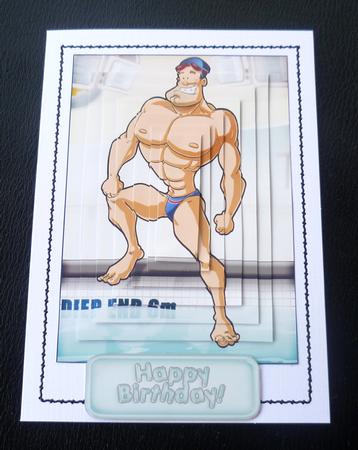 Swimmer Dude Pyramid by Charlie Angel