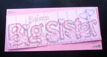 You're a Big Sister Dl Side Stacker Topper by Charlie Angel