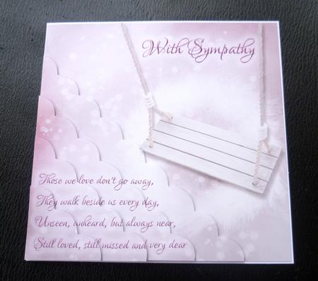Those We Love Don't Go Away Female Sympathy Card by Charlie Angel