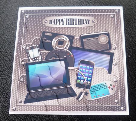 Birthday Gadgets N Gizmos Wavy Corner Side Stacker by Charlie Angel
