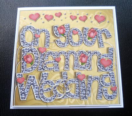 Diamond Wedding Anniversary Wavy Corner Side Stacker by Charlie Angel