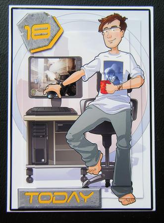 High Tech Number Age Numbers Decoupage. by Charlie Angel
