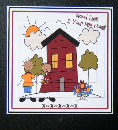 Simplicity -  Couple's New Home Pyramid Card by Charlie Angel