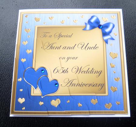 Aunt & Uncle 65th Wedding Anniversary Side Stacker by Charlie Angel