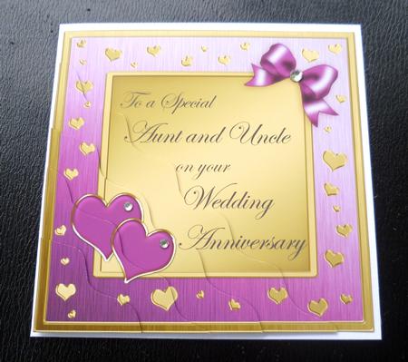 Aunt & Uncle Wedding Anniversary Side Stacker by Charlie Angel