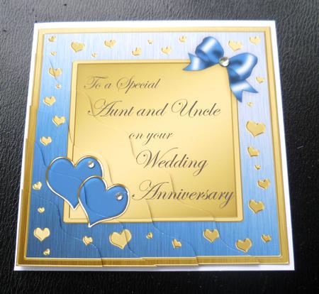 Aunt & Uncle Wedding Anniversary Side Stacker by Charlie Angel