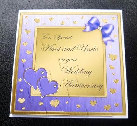 Aunt & Uncle Wedding Anniversary Side Stacker by Charlie Angel