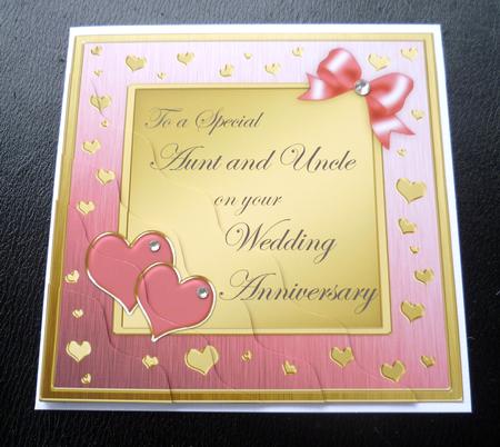 Aunt & Uncle Wedding Anniversary Side Stacker by Charlie Angel