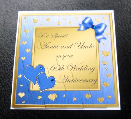 Auntie & Uncle 65th Wedding Anniversary Side Stacker by Charlie Angel