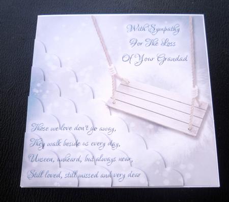 Those We Love Don't Go Away Grandad Sympathy Card by Charlie Angel