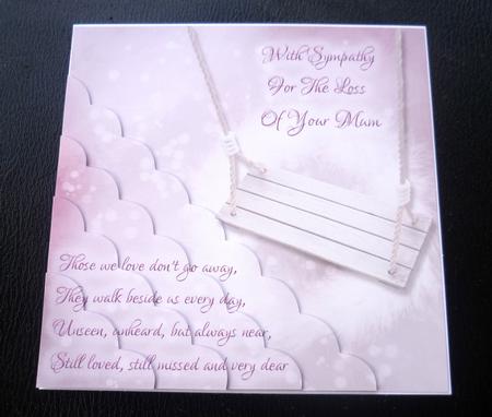 Those We Love Don't Go Away Mum Sympathy Card by Charlie Angel