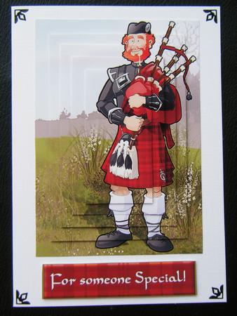 Bagpipe Player Dude Pyramid. by Charlie Angel