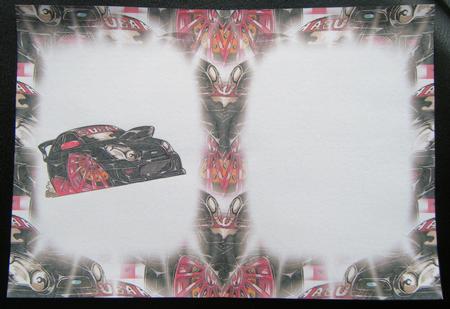 Pink & Black Subaru Car Insert by Charlie Angel